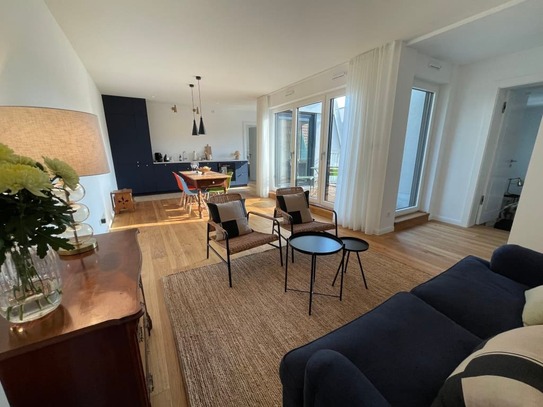 New luxury and spacious two-room roof top apartment with AC and terrace in Berlin-Mitte