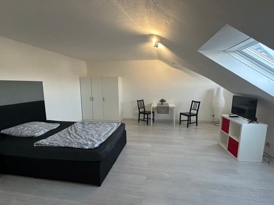 Beautiful attic studio in Mannheim near Rheinauer See