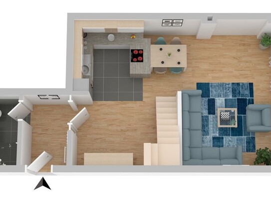 WM/07/Bhf - 3 - Raum-Maisonette Wohnung im 1. & 2. OG! ERSTBEZUG