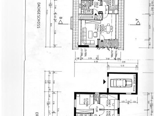 2,5 Zimmerwohnung Dachgeschoß in 2 Familienhaus