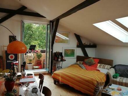 Möbliertes Wohnen im Dachgeschoss: Gemütliche 1-Zimmer Wohnung in Friedrichshagen - befristet