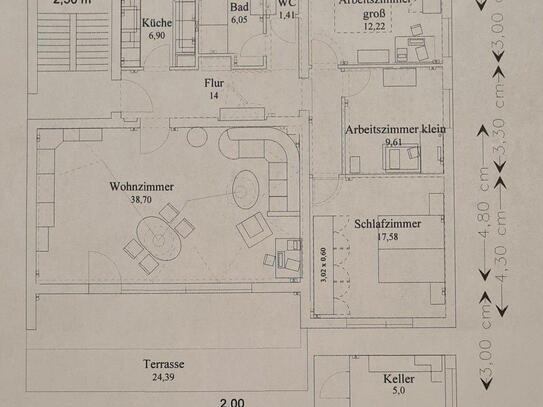 Sonnige 4-Zimmer-Whg 1. OG mit Gartenbenutzung