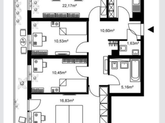 FFM - Frankfurter Berg 4 Zi Wohnung