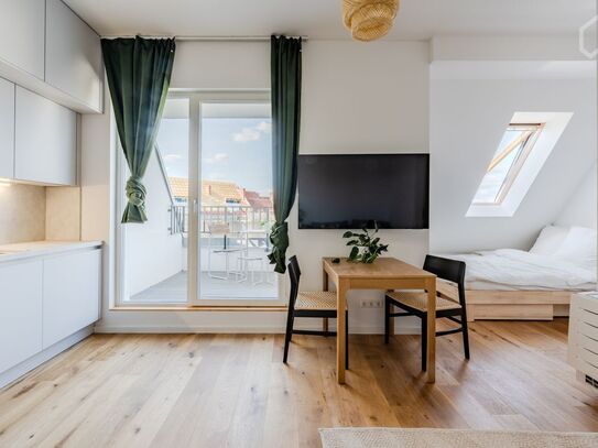 New penthouse apartment in Schöneberg with balcony, air conditioning, and heat pump, Berlin - Amsterdam Apartments for…