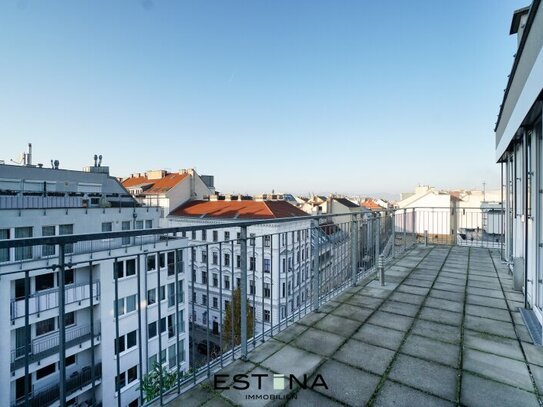 Sonnige Dachgeschosswohnung mit Weitblick beim Andreaspark