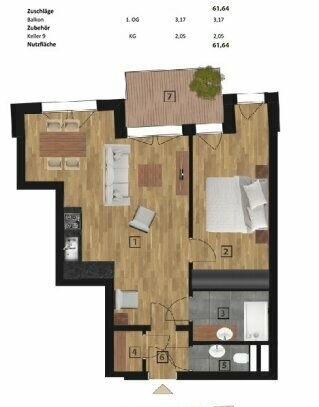 Projekt ETS41 - 11Min zur Wien Mitte - Abendsonne am Balkone - großer Wohnraum - Tiefgaragenplätze