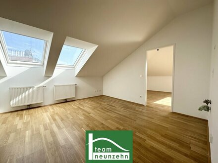 Dachgeschossausbau mit guter Energieeffizienz- 2 Zimmer Wohnung mit optimaler Infrastruktur - nahe U1 Reumannplatz & Ha…