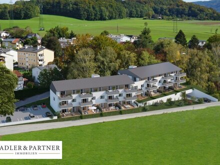 Sehr großzügige 2 Zimmer-Erstbezugs-Wohnung in Panoramalage Bergheim!