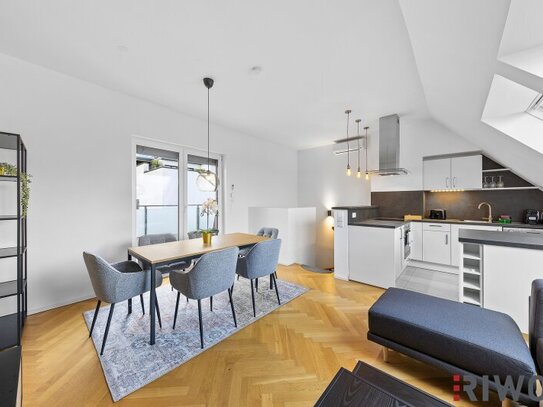 Stylische DG-WOHNUNG mit über 50m² TERRASSENFLÄCHE | RUHELAGE | Ca. 2 Min. zur U4 SCHÖNBRUNN | Ca. 15 Min. in den 1. Be…