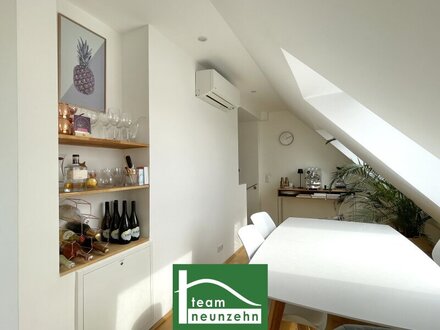 Hofseitige DG-Maisonette mit großzügiger Terrasse und traumhaften Weitblick - Nahe U6 Michelbeuern. - WOHNTRAUM