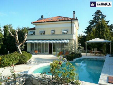 LUXUSVILLA in Italien - Opicina - Region Friaul - Provinz Triest - mit WNF von ca.400m² - Eigengarten 1.500m² - Pool un…