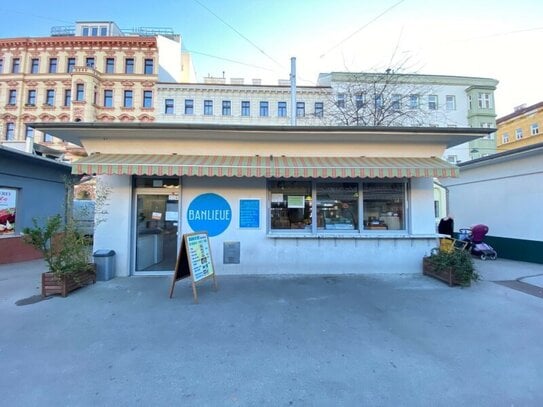 Modernisierter Marktstand Nahe Augarten