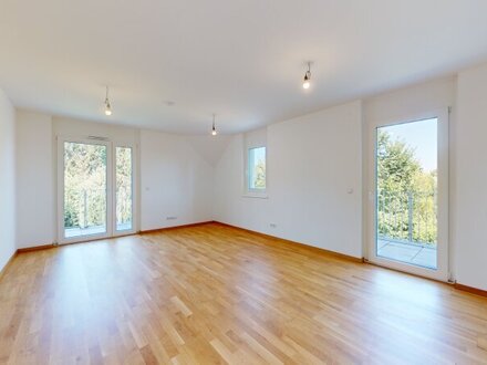 Erstbezug - Charmante Freiflächen - 3 Zimmer DG Wohnung mit Blick ins Grüne