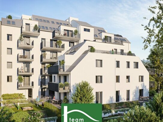 Vorsorgewohnung (Nettopreis) im DG mit Fernblick - riesige Terrasse, Erdwärmeheizung, Klimavorbereitung - Donauzentrum…