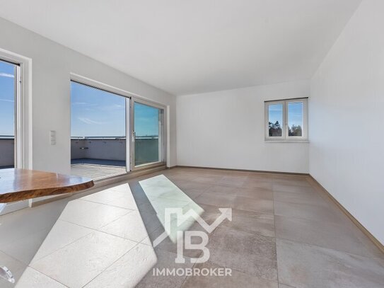 Design-Penthouse mit traumhafter Dachterrasse und Weitblick inkl. TG- und Carportstellplatz!