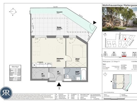 2-Zi. Gartenwohnung mit Terrasse - TOP 4.01 (ERSTBEZUG)