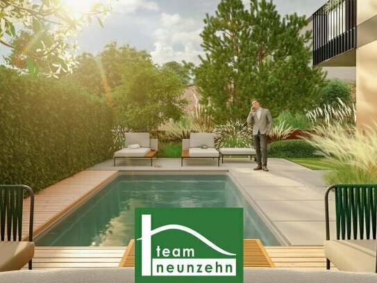 15 Minuten mit der Bahn zum Hauptbahnhof Wien- Bel AIR Premium Garden Suites. - WOHNTRAUM