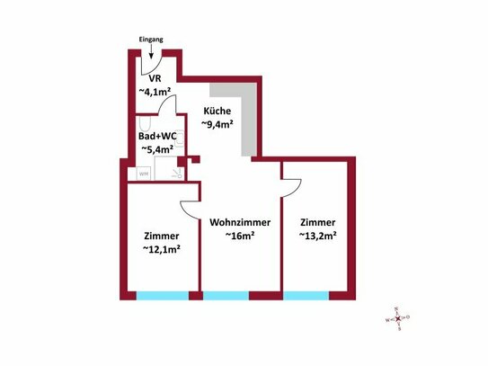 Neubau/Erstbezug I Außenflächen: Terrassen, Balkone & Dachterrassen I Schlüsselfertig I Luftwärmepumpe inkl. Kühlung I