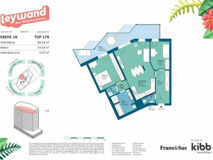 JETZT wird's leywand. Das Wohnhochhaus am Nordbahnviertel