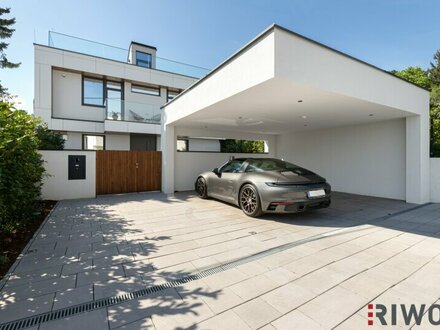 HIGH-END LUXUSVILLA | 969 m² Grundstück | Dachterrasse mit Stadt- und Wienerwaldblick | Ost/West | Salzwasserpool | DAN…