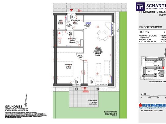 HERRLICHE GARTENWOHNUNG! 2 -ZIMMER Wohnung mit Terrasse und Garten in SÜD-AUSRICHTUNG! Sofort verfügbar!