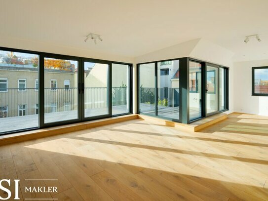 THE CORE: Atemberaubende Dachgeschoß-Wohnung mit Terrassenfläche und Wienblick