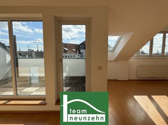 Dachgeschosswohnung mit Freifläche! - 3 Zimmer - Hofruhelage - U6 Nähe