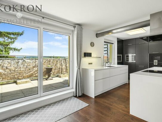 Traumhafte und großzügige Maisonettewohnung mit 2 Terrassen + 360 Grad Panoramablick