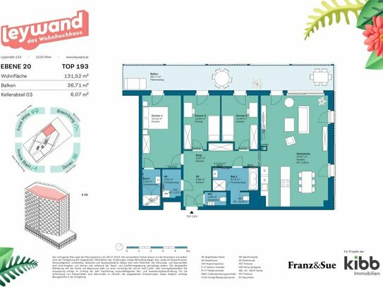 JETZT wird's leywand. Das Wohnhochhaus am Nordbahnviertel