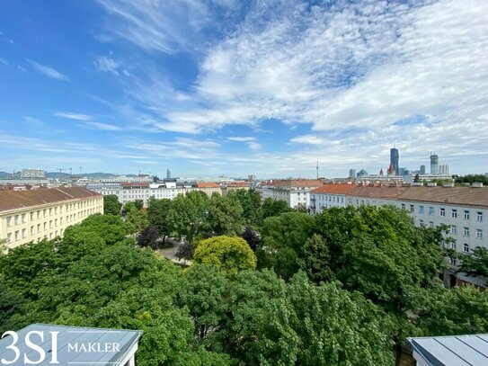 Großzügige Dachgeschoßwohnung mit ruhiger Dachterrasse mitten im 2. Bezirk