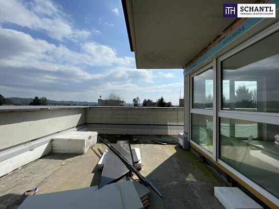 TRAUMHAFTER AUSBLICK! 4-Zimmer-PENTHOUSE mit RUNDUMBLICK von der Sonnigen Dachterrasse! Erstbezug - Fertigstellung 2024…