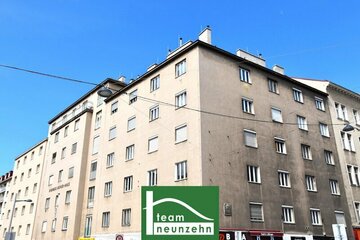 Sanierungsbedürftige Wohnung mit hervorragender Raumaufteilung direkt bei der U1. - WOHNTRAUM