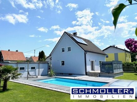 Garten, Pool, Gemütlichkeit - Einfamilienhaus in Stadtnähe