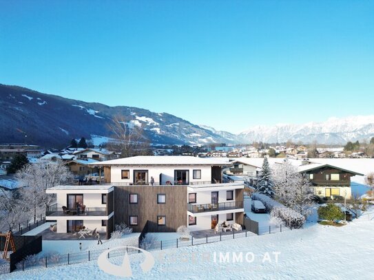 "Green Base" - Wohnen im Grünen, Neubau 2-Zimmerwohnung, großer Balkon, ausgezeichnete Lage in Maishofen, Wohnbauförder…