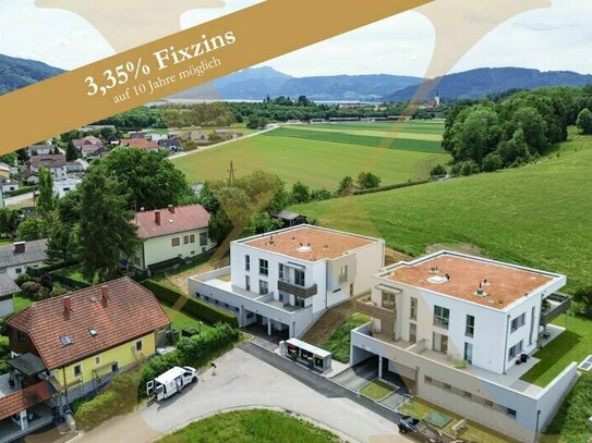 Traumhafte 4-Zimmer-Neubauwohnung mit Loggia/Terrasse und 198,51m² großem Eigengarten in Seewalchen am Attersee!