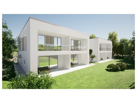 Baugenehmgtes Grundstück für 2 Doppelhäuser mit jew. 2 x Terrassen und 2 x Garagenstellplätzen sowie Eigengärten!