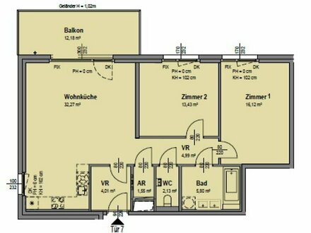 3-Zimmerwohnung mit Ausblick Erstbezug