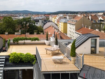 PROVISIONSFREI für den Käufer | 3-Zimmer Dachgeschosswohnung mit innenhofseitiger Terrasse auf Wohnebene und 360° Sonne…