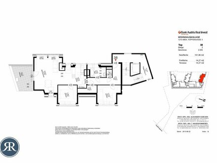 3-Zimmer im 2. DG mit Terrasse - Top 338 (AB MAI)