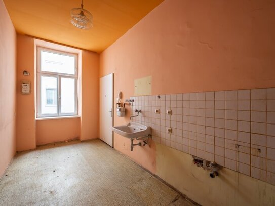 ++1200++ sanierungsbedürftige 1-Zimmer ALTBAUWOHNUNG in toller Lage nahe Augarten!