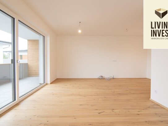 OPEN HOUSE am 26. April - 13:00-17:00 Uhr | Erstbezug zur Miete! 3-Zimmer-Wohnung mit Loggia & Garten in Wilhering/Pasc…