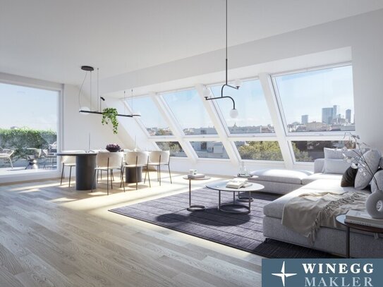 DAS PENTHOUSE | Modernes Wohnen in Meidling mit unvergleichlichem Panoramablick!