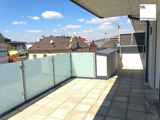 Sehr helle, sonnige, schöne und zentral gelegene Neubau-Terrassenwohnung in Schallmoos, nahe Andräviertel (Salzburg Sta…