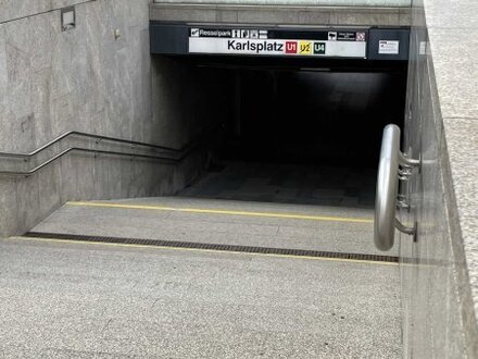WOHNEN MIT BLICK AUF DIE KARLSKIRCHE - U-BAHN VOR DER TÜRE - EINDRUCKSVOLLER ALTBAU! - JETZT ZUSCHLAGEN