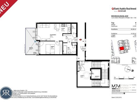 2-Zi mit Loggia & Balkon im 2. OG - TOP 309