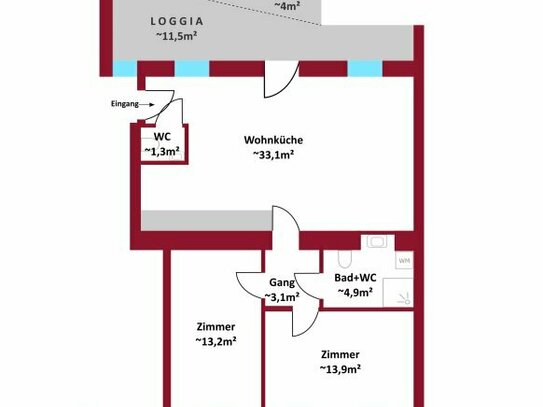 In Fertigstellung! Erstbezug: Altbau, Neubau, hofseitige Terrassen, Balkone, Loggien, Gärten, Schlüsselfertig.