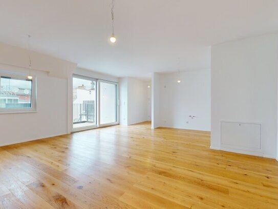 First occupancy! Modern top floor flat with open space in a quiet location