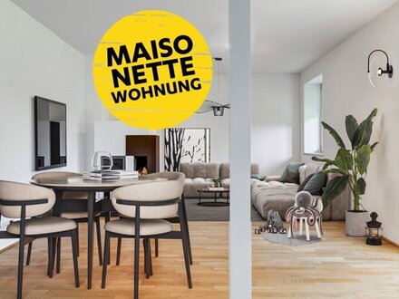 STYLISCHE MAISONETTEWOHNUNG MIT ZWEI PKW-STELLPLÄTZEN, BALKONEN UND GARTEN