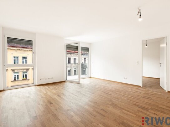 JETZT PROVISIONSFREI | ERSTBEZUG | 2-Zimmer Neubau mit Balkon | Fernwärme | TG-Stellplatz optional | Nachhaltiges Wohnb…