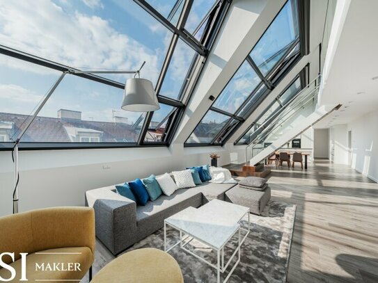 Naschmarkt: Lichtdurchflutetes Penthouse mit Dachterrasse & Stellplätzen